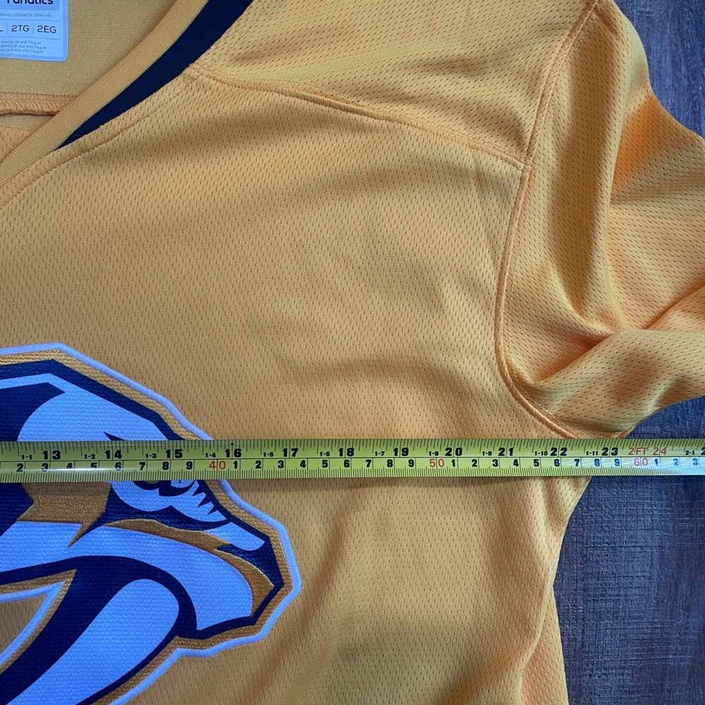 Fanatics Nashville Predators NHL Hockey Jersey Mens 2XL Gold Navy Blue - Picture 6 of 8